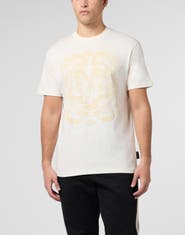 PHILIPP PLEIN Printed Round Neck T-Shirt Dragon Men