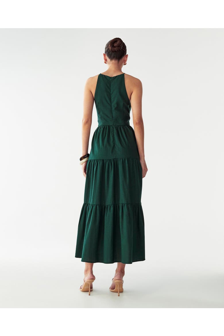 Aquila Maxi Dress, Alternate, color, Emerald