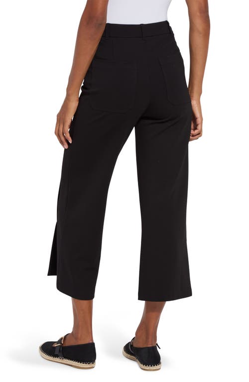 Lyssé Kori Pleat Detail Cropped Pant (24" Inseam) In Black