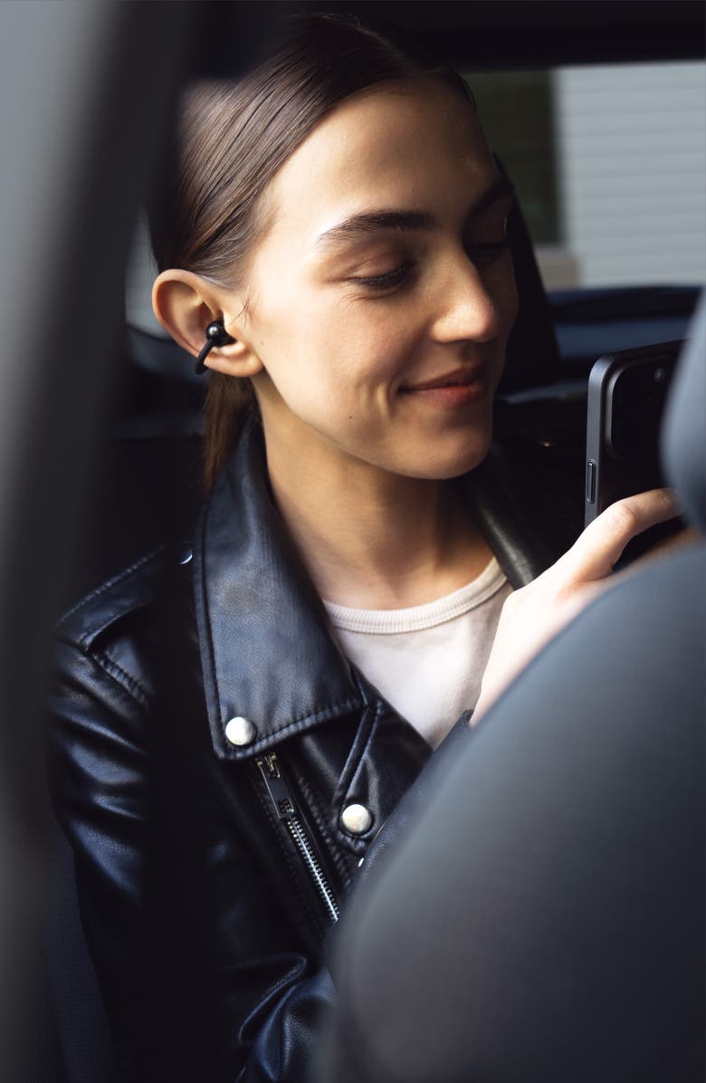 MEE audio Pebbles Air Open Ear Truly Wireless Earbuds, Alternate, color, Onyx