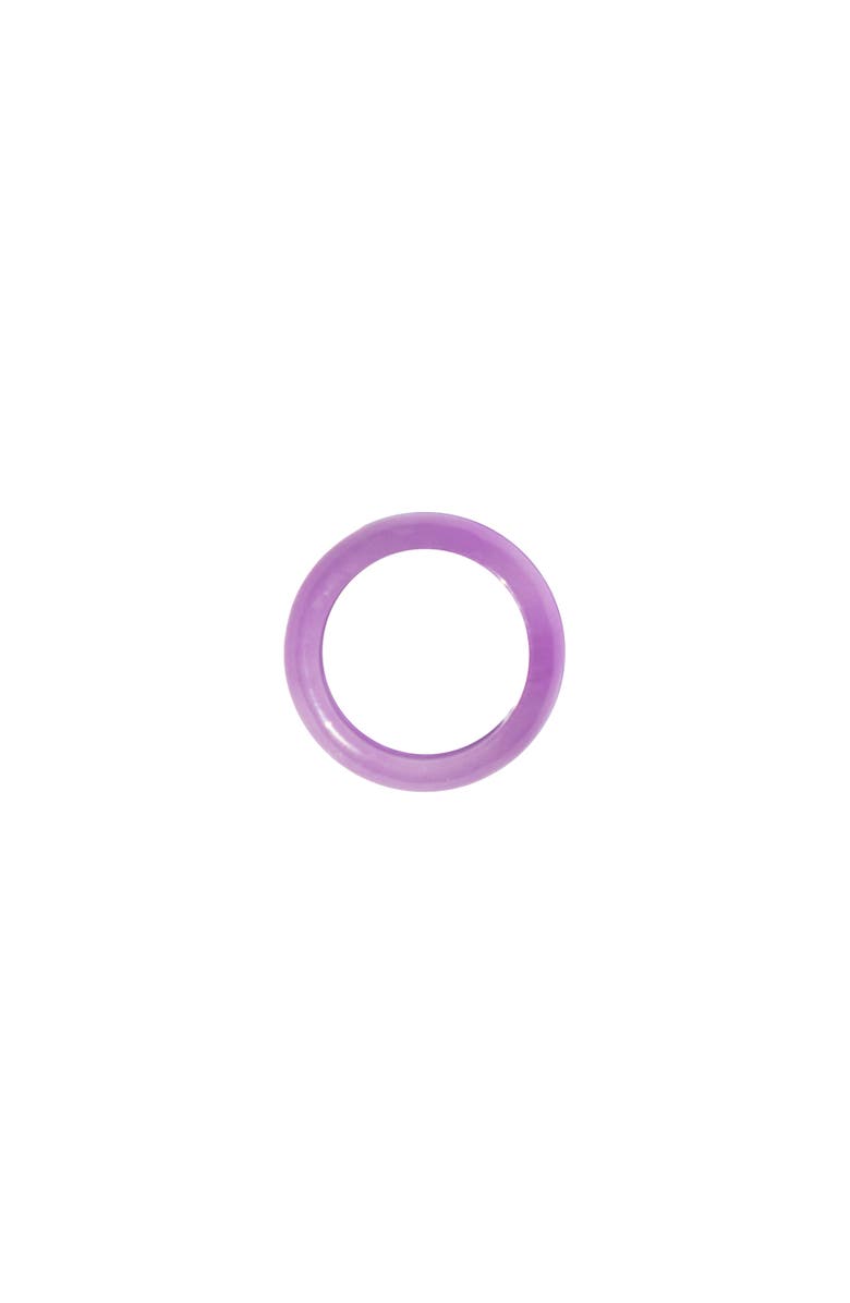 seree Lilac Purple jade ring, Alternate, color, Purple