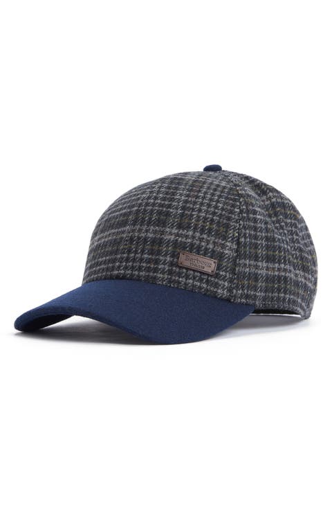 Clyde Plaid Adjustable Tweed Baseball Cap