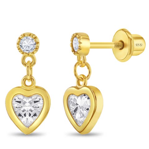 Dangle Hearts Girl Earrings