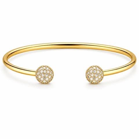 Crystal Pavé Open Cuff Bracelet