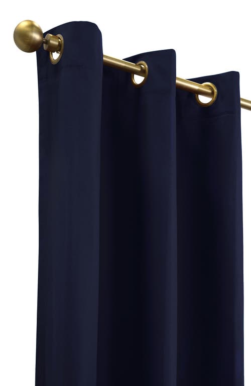 Outdoor Decor By Commonwealth Set Of 2 Cotton Curtain Panels In Blue