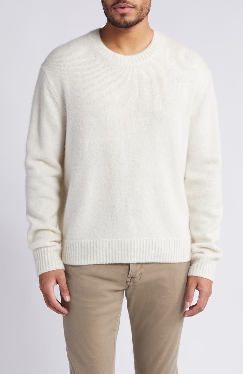 FRAME Cashmere & Silk Crewneck Sweater, Main, color, 