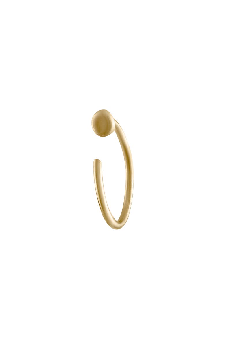 14K Gold Hoop Nose Ring, Main, color, YELLOW GOLD