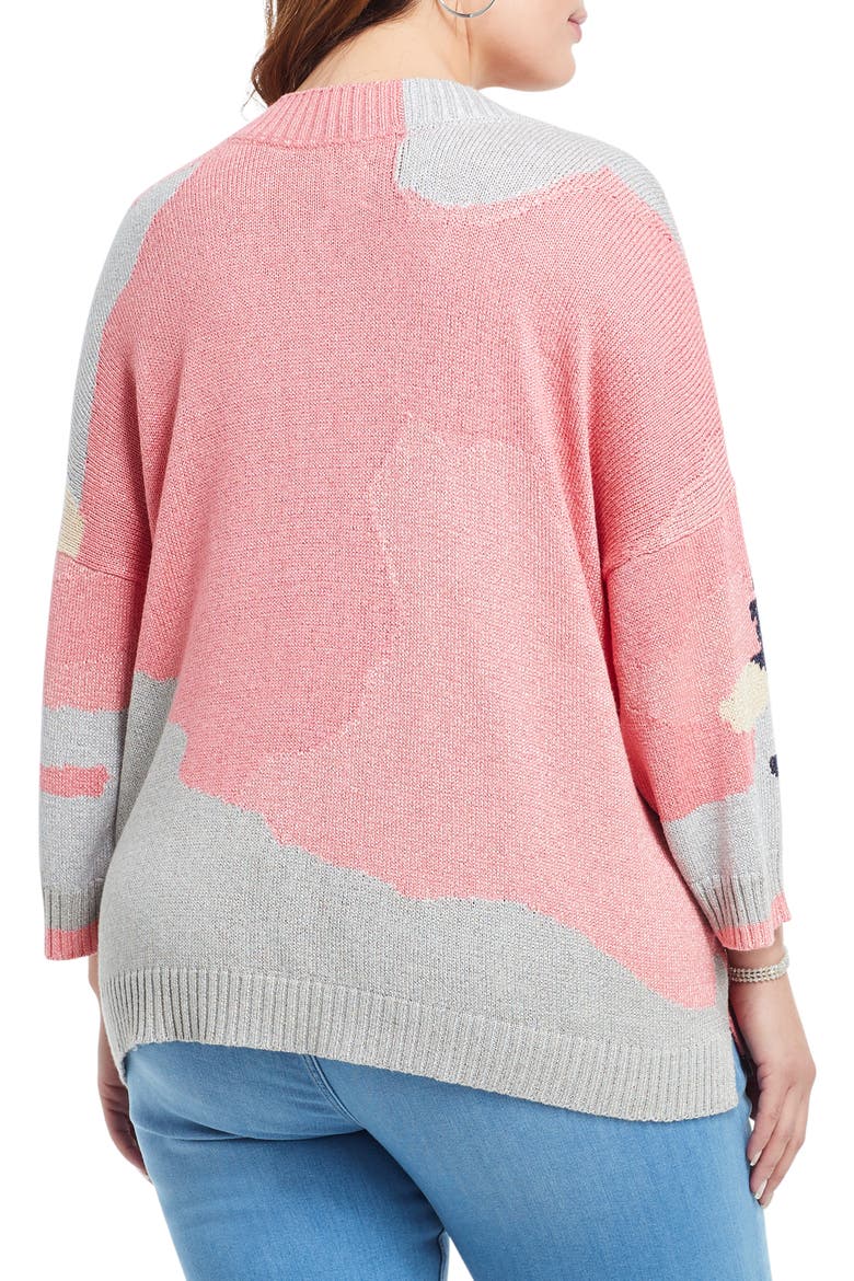 Citrus Splash Sweater, Alternate, color, PINK MULTI
