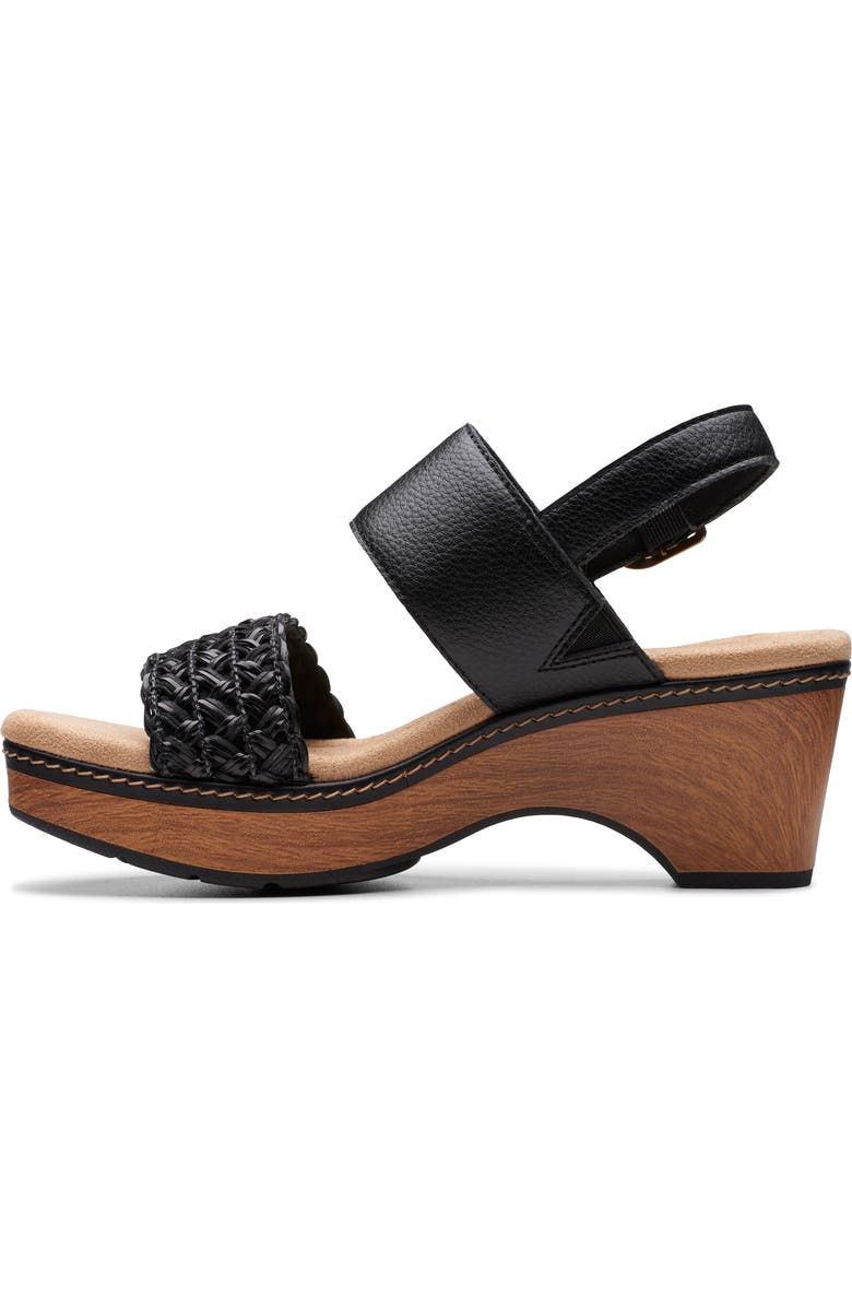 Clarks<sup>®</sup> Seannah Step Sandal, Alternate, color, Black
