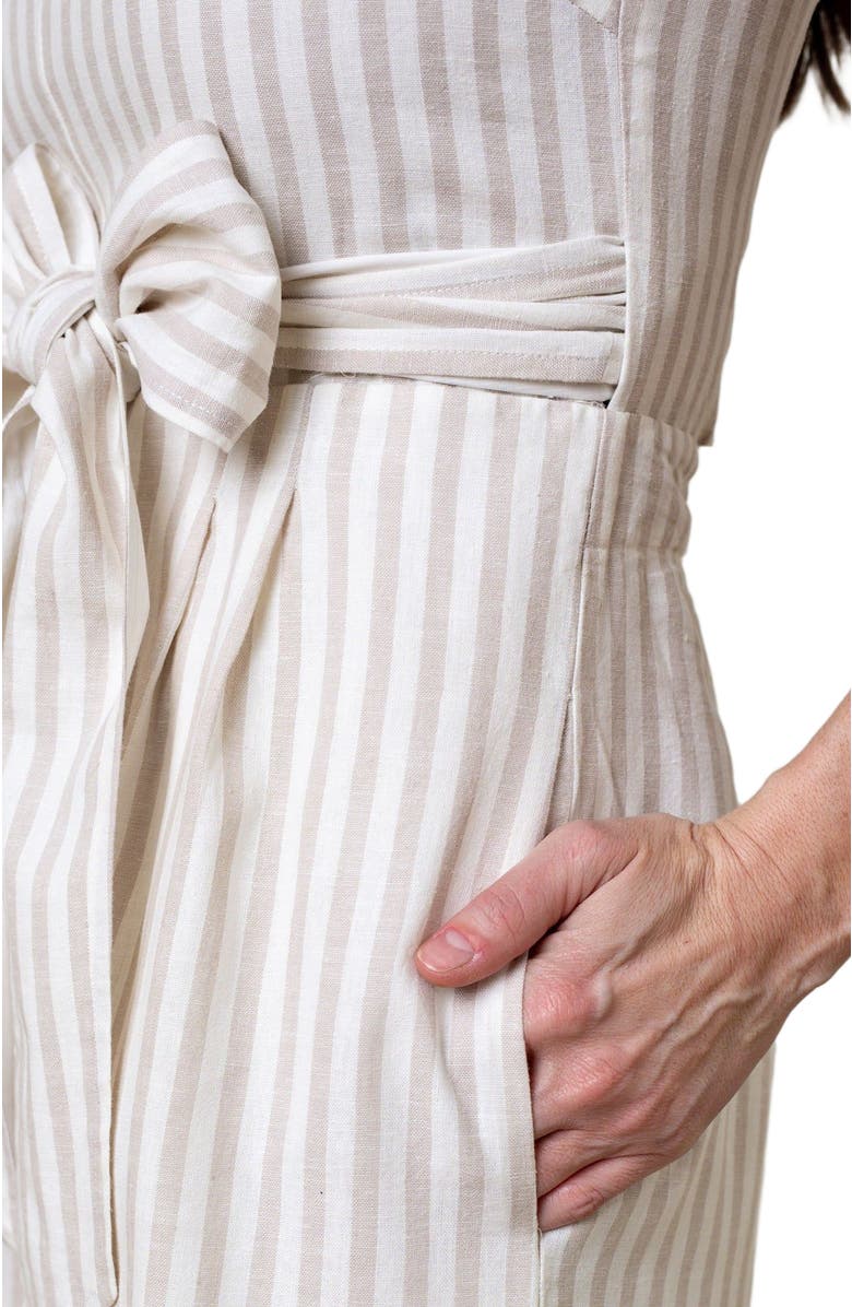 Hope & Henry Womens' Tie-Waist Wide Leg Jumpsuit, Alternate, color,