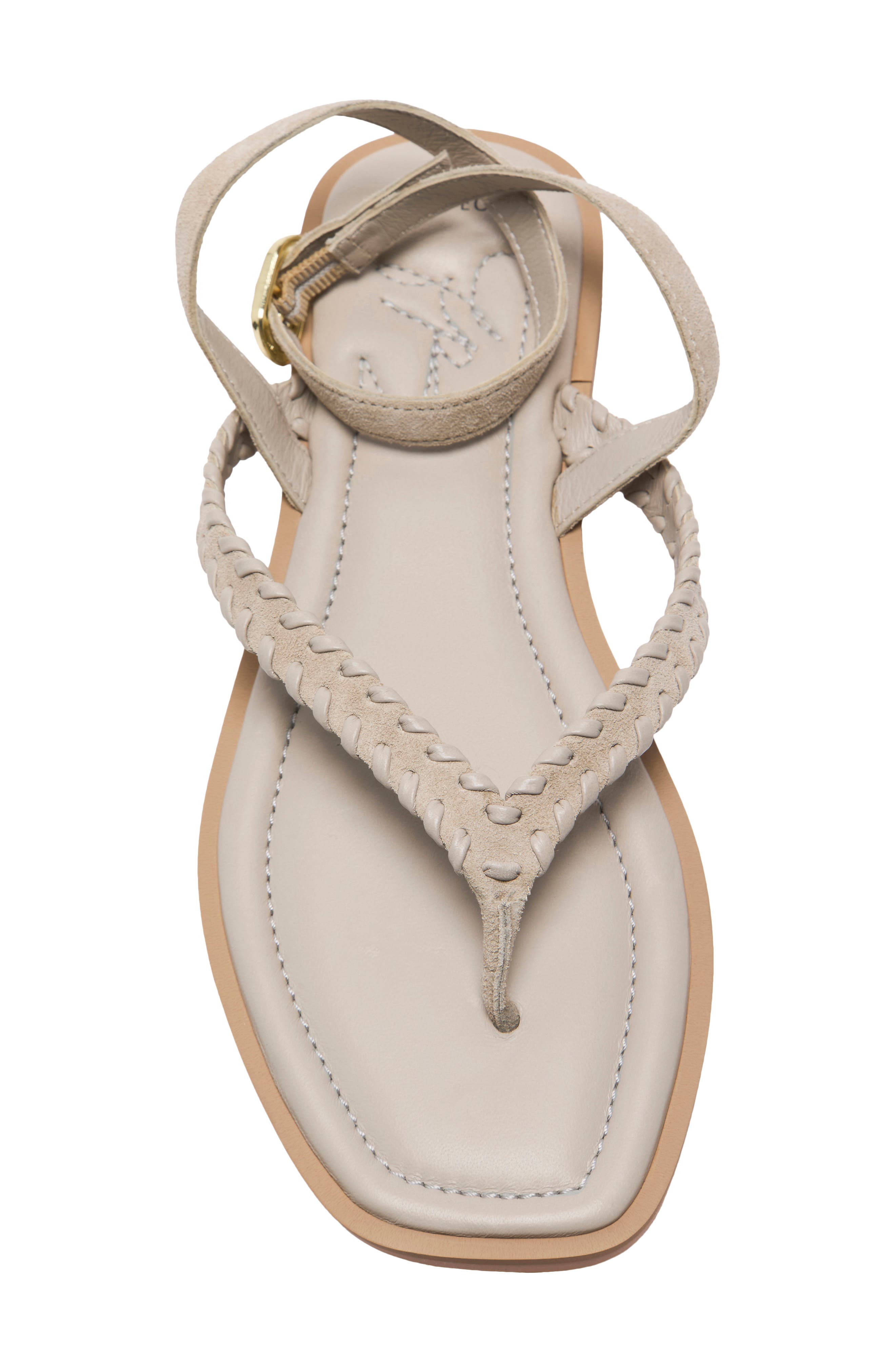 Waverly Whipstitch Ankle Strap Sandal, Alternate, color, SUNSTONE SAND SUEDEO