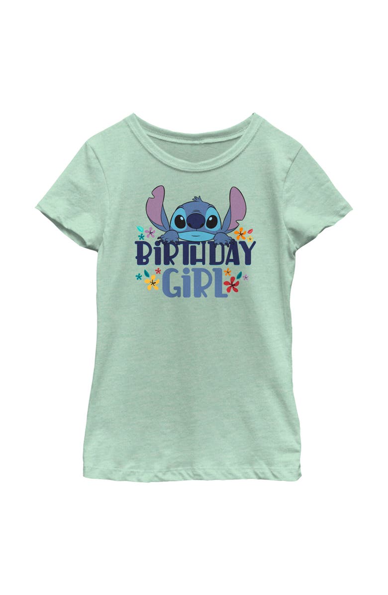 Lilo & Stitch Girl's Lilo & Stitch Birthday Girl Stitch Graphic T-Shirt, Main, color, Mint