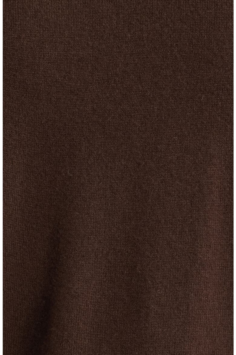 Lightweight Cashmere Crewneck Sweater, Alternate, color, DEEP BROWN