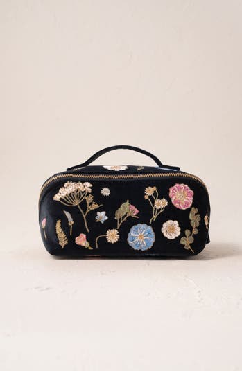 Elizabeth scarlett メイクアップバッグ Pressed Flowers Open Flat Makeup Bag – Elizabeth Scarlett