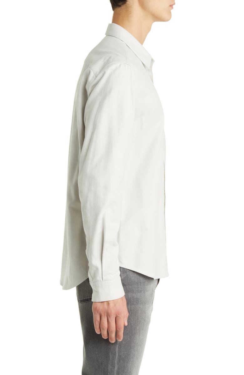 FRAME Brushed Cotton Blend Button-Up Shirt, Alternate, color, Oatmeal