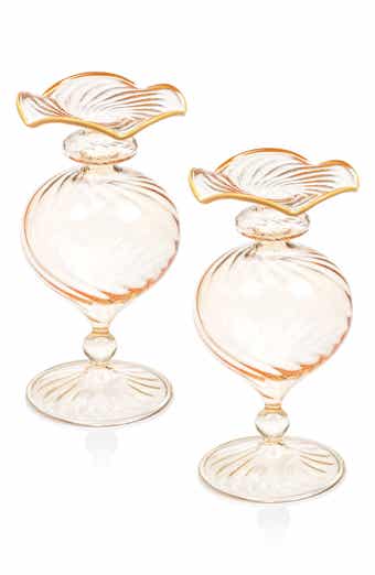 Treviso Optic Wave Set of 2 Vases