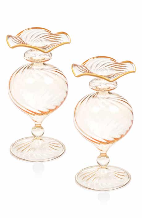 Zodax Treviso Optic Wave Set of 2 Vases
