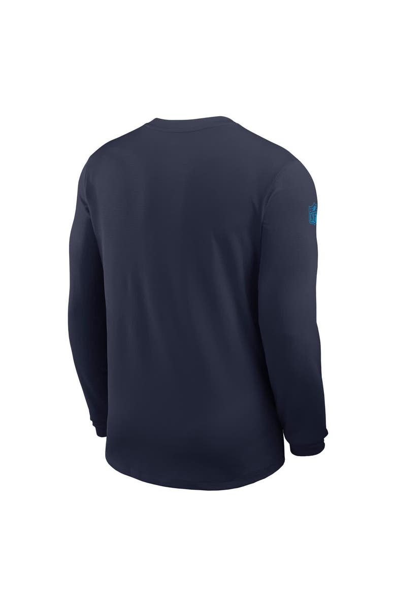 Nike Men's Nike Navy Tennessee Titans Sideline Coach UV Performance Long Sleeve T-Shirt, Alternate, color, Navy