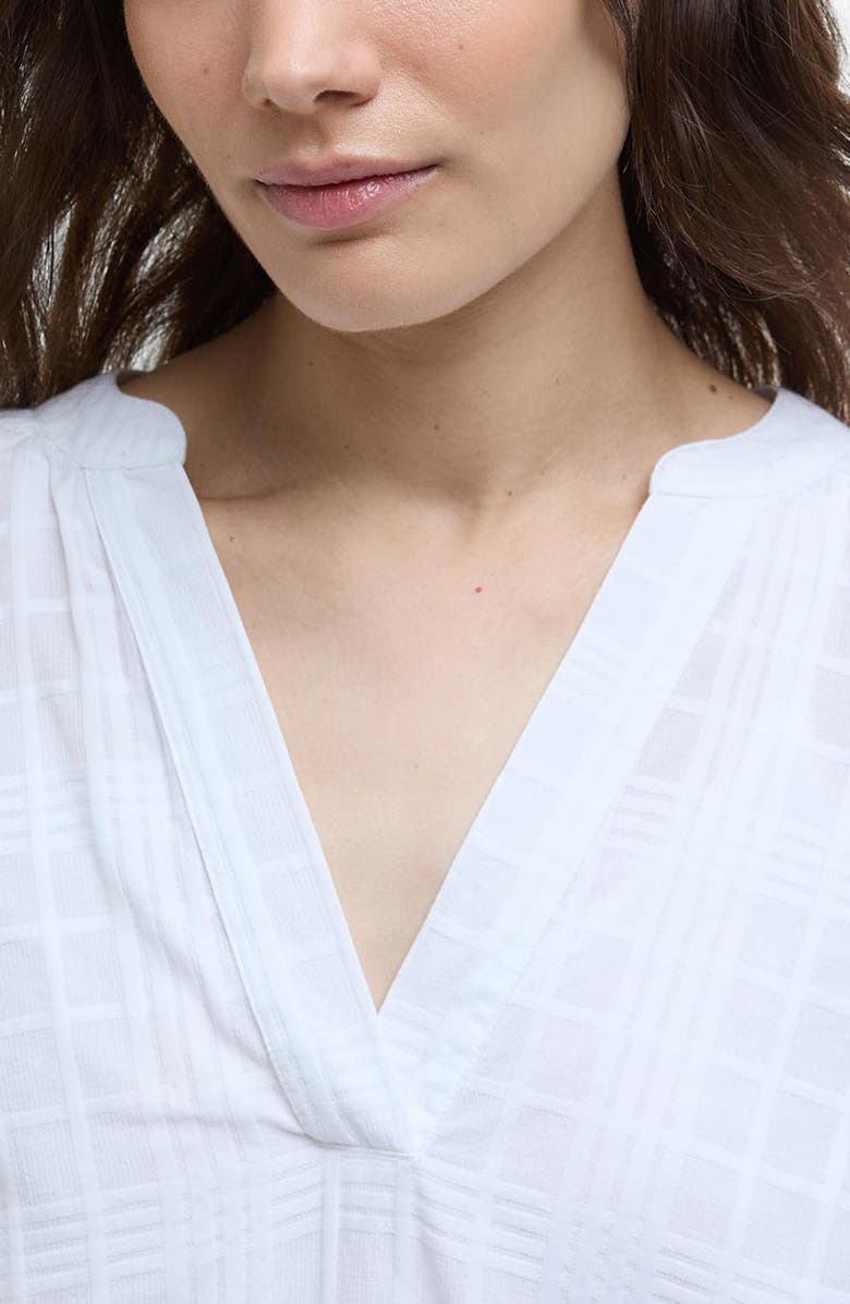 Barbour Heidi Windowpane Check Cotton Top, Alternate, color, 