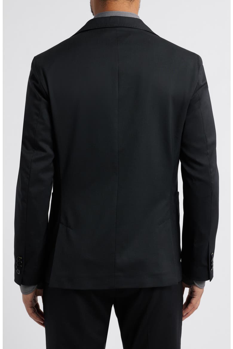 Samuel Solid Stretch Wool Sport Coat, Alternate, color, BLACK