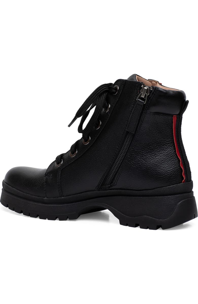 Linea Paolo Telana Lace-Up Bootie, Alternate, color, Blk Tum/Np