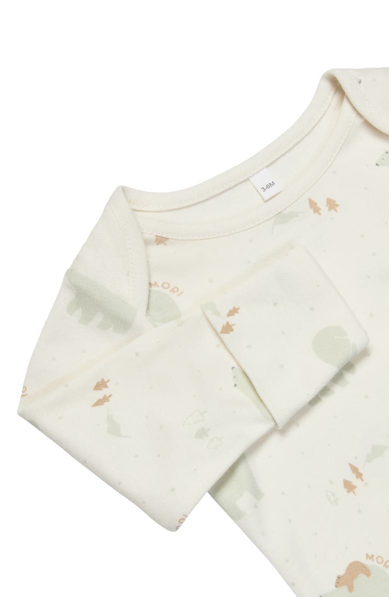 MORI Print Long Sleeve Bodysuit, Alternate, color, Polar Bear Print