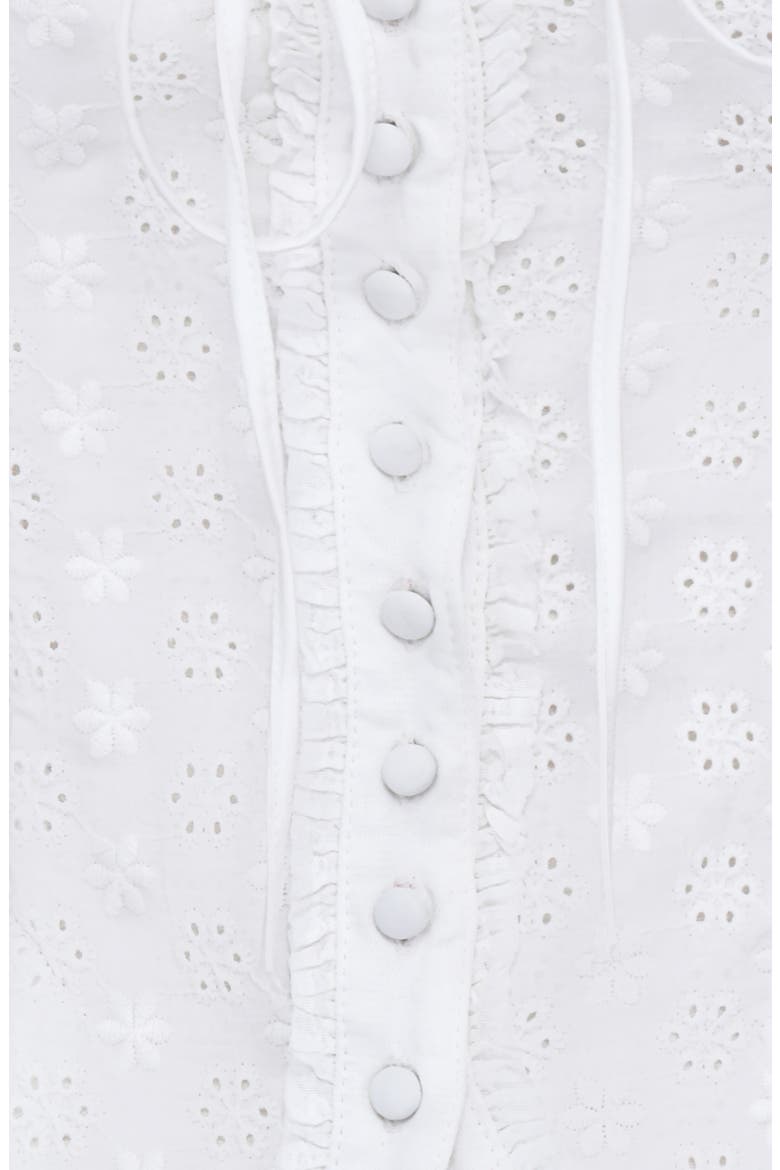 Juana Broderie Anglaise Corset Top, Alternate, color, IVORY