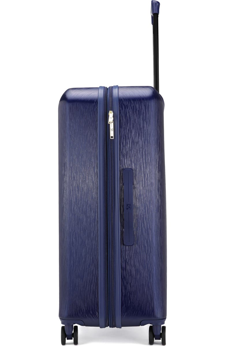 Badgley Mischka Collection Three-Piece Diamond Hardside Spinner Luggage Set, Alternate, color, Navy