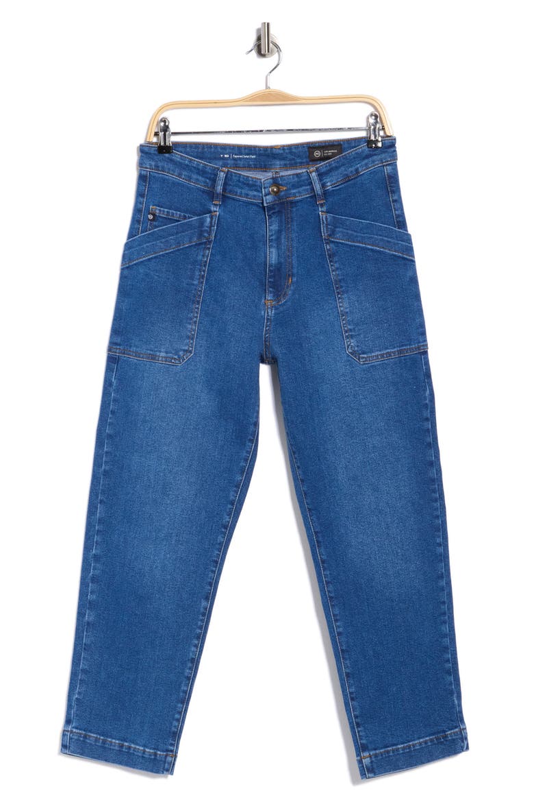 Yuko High Waist Tapered Leg Jeans, Main, color, BAYPORT