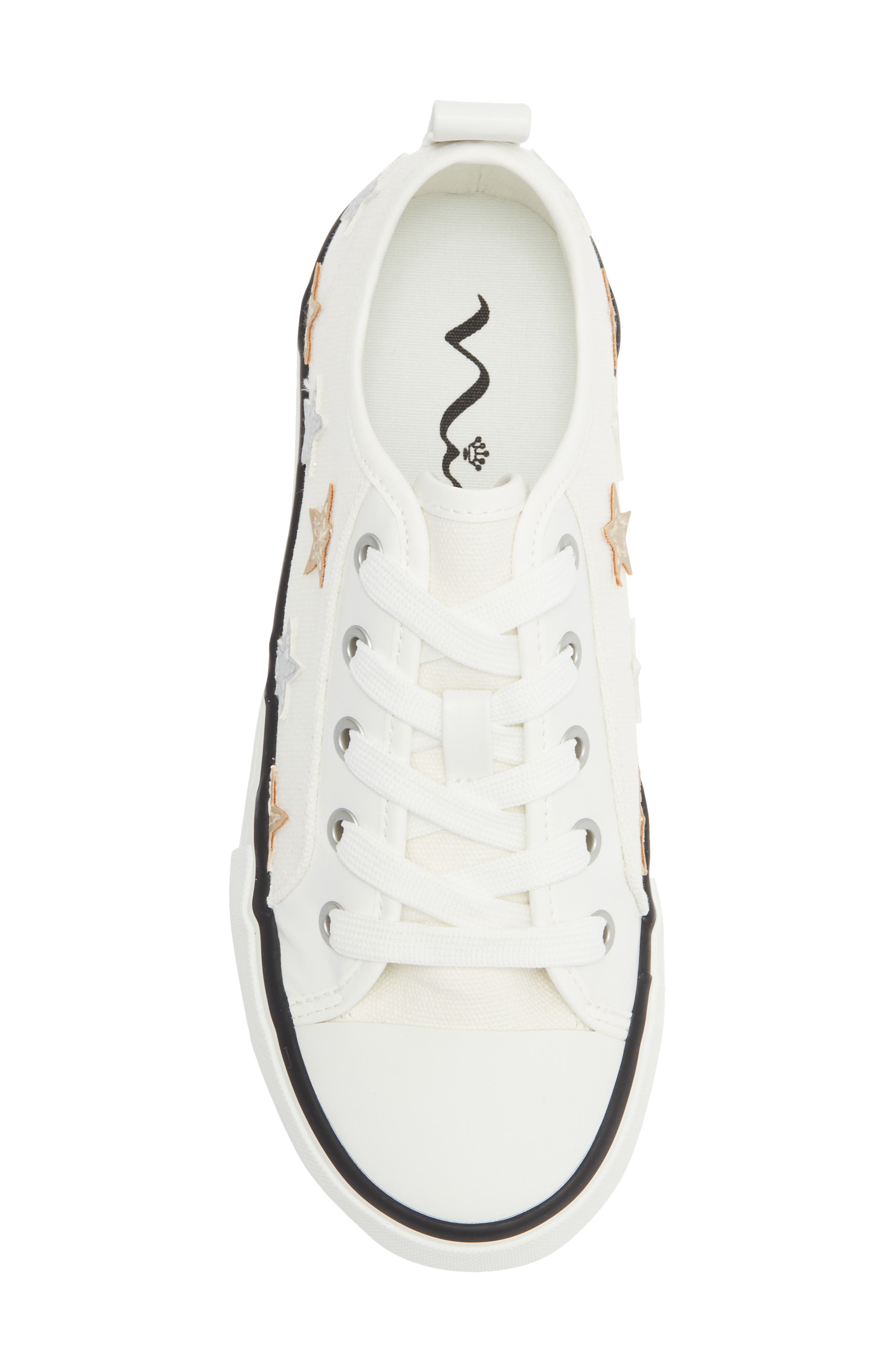 Nina Kids' Follie Star Sneaker, Alternate, color, White