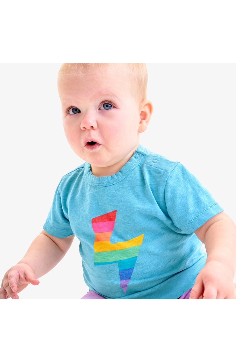 Primary Baby Rainbow Bolt Tee, Alternate, color, 