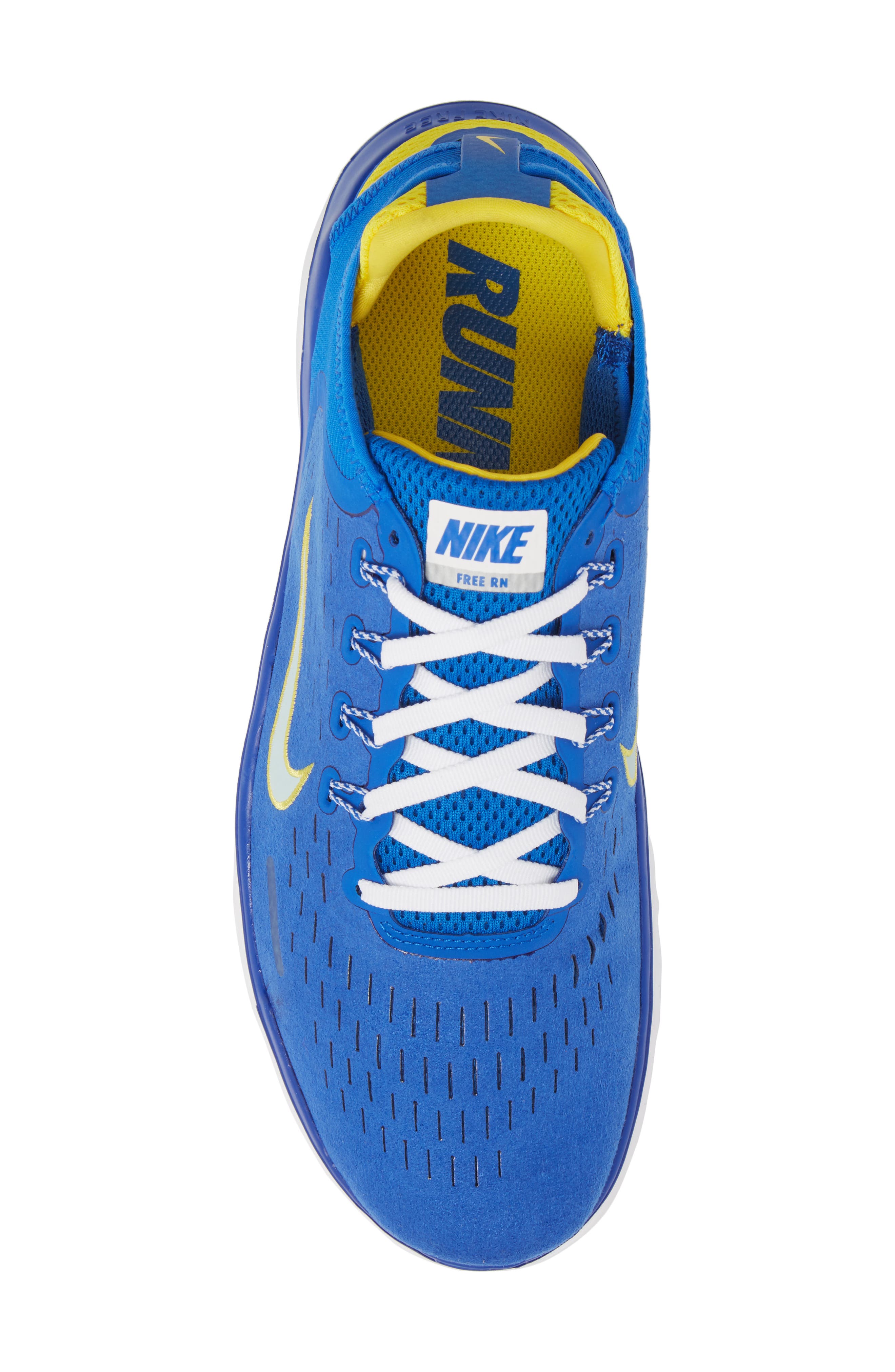 Free RN 2018 DNA Running Shoe, Alternate, color, HYPER COBALT/ CITRON TINT