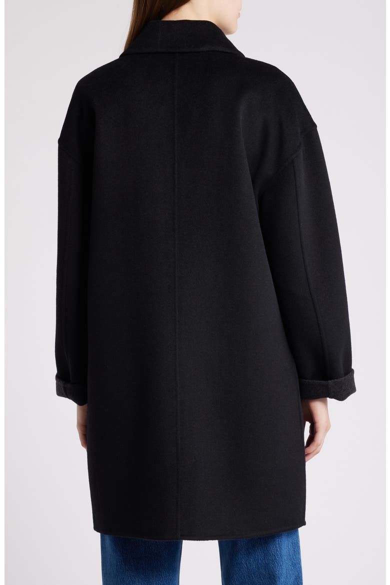 Reversible Wool Blend Barn Jacket, Alternate, color, BLACK CHARCOAL