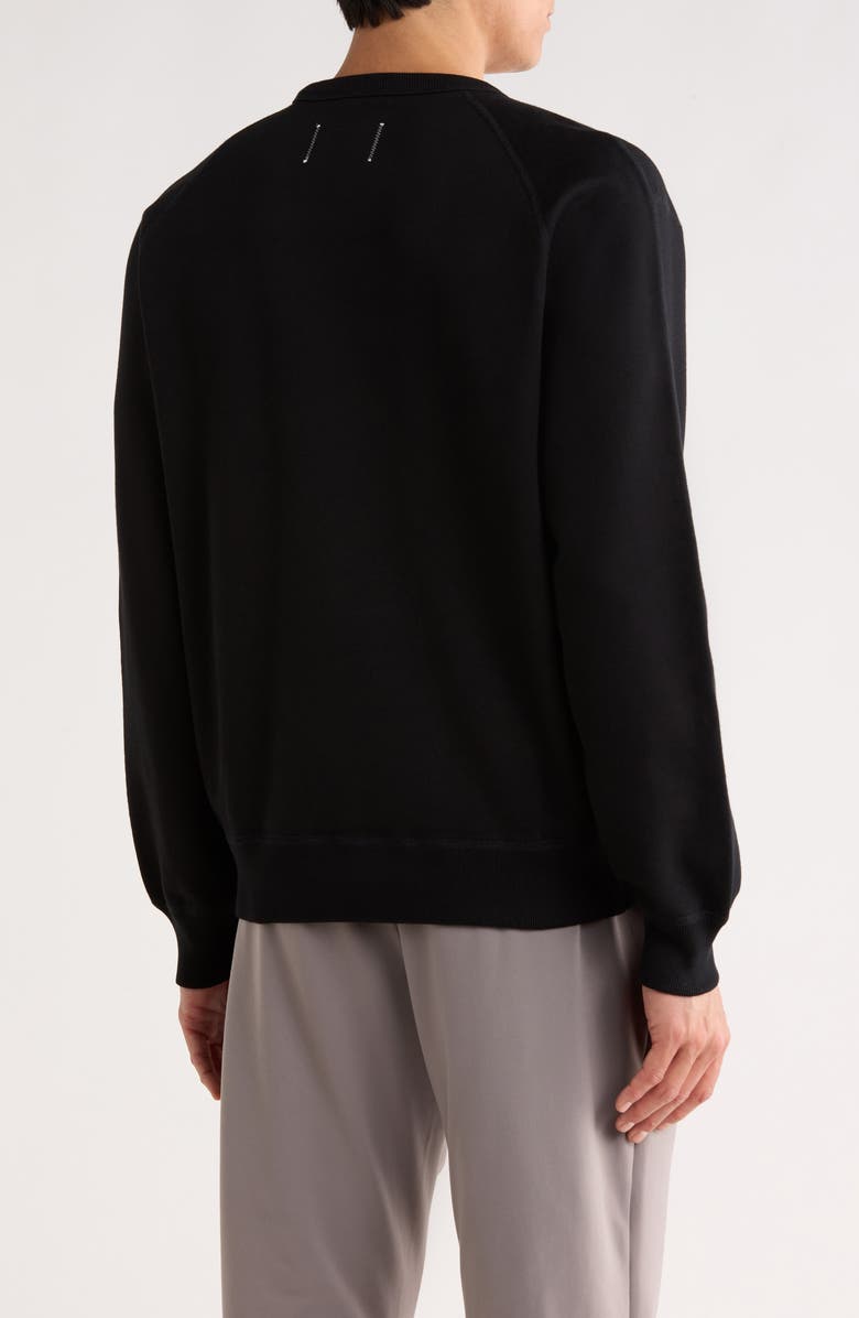 Reigning Champ Midweight Terry Monogram Sweatshirt, Alternate, color, Black