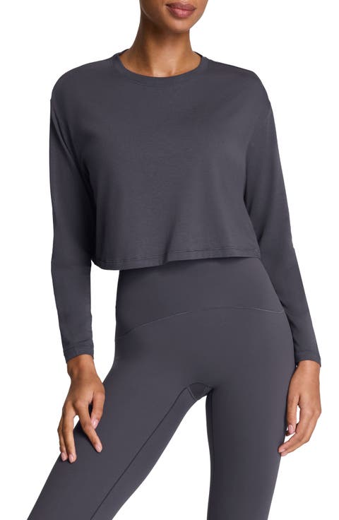Outpace Crop Long Sleeve Top