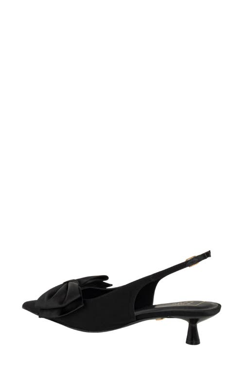 Shushop Nora Slingback Kitten Heel Pump In Black