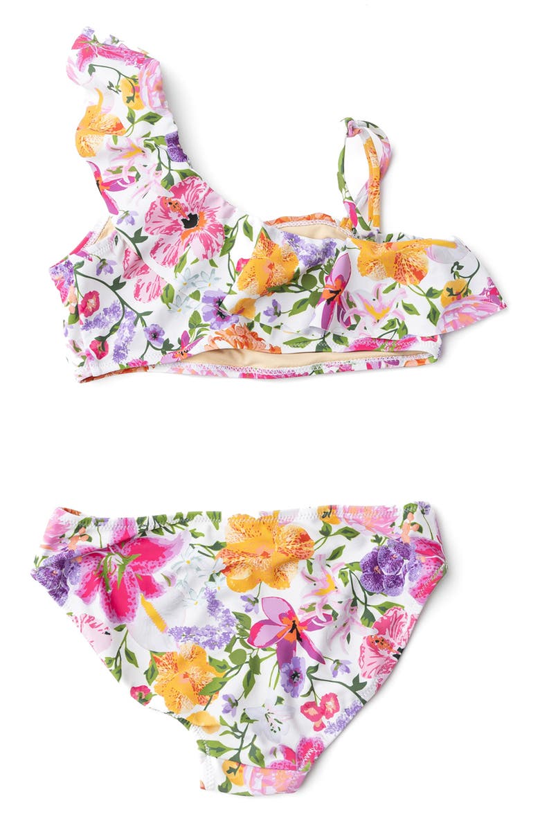 Shade Critters Kids' Summer Garden Two-Piece UPF 50+ Swimsuit, Alternate, color, Pink Multi