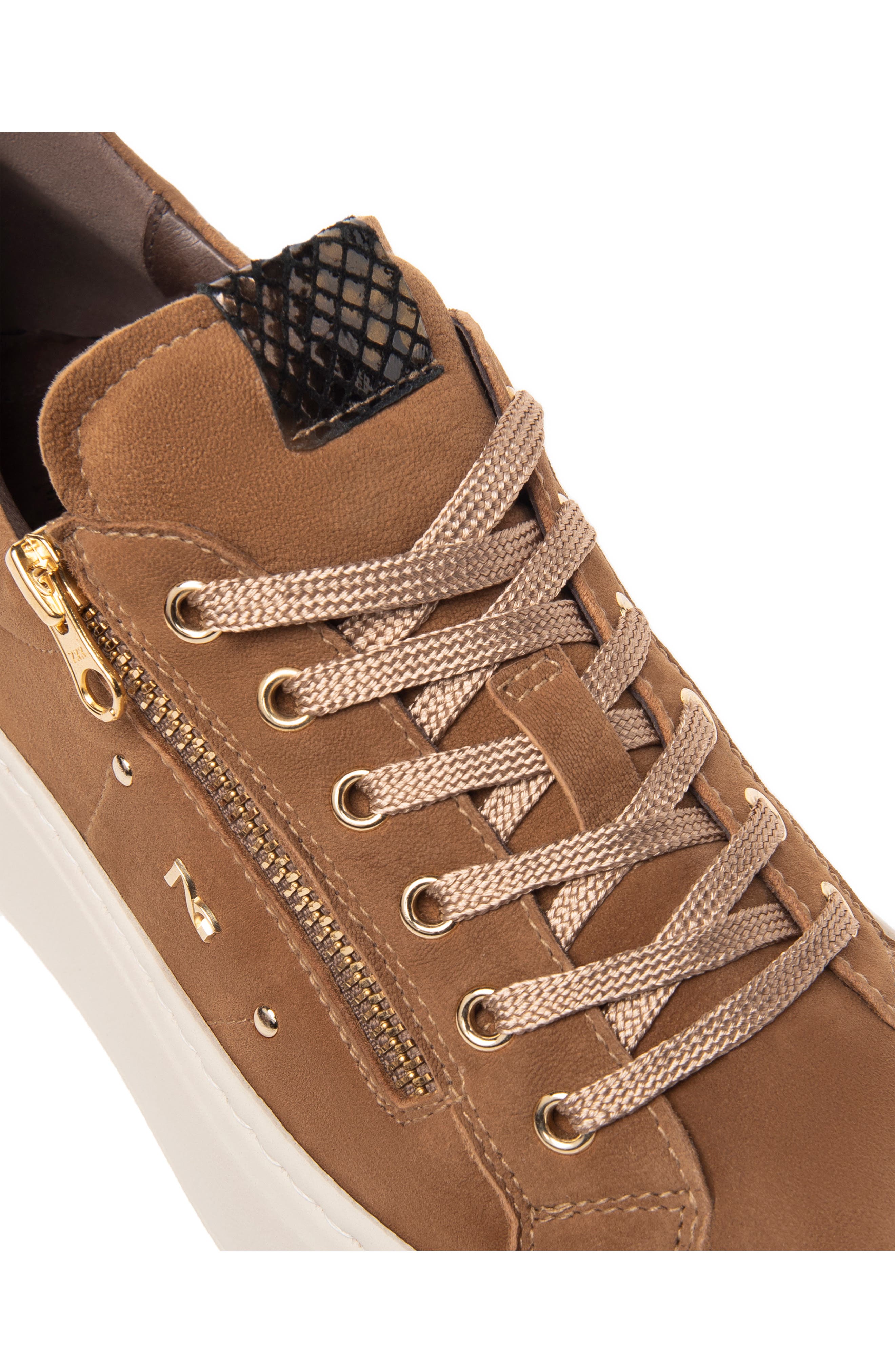 Platform Wedge Sneaker, Alternate, color, LIGHT/PASTEL BROWN