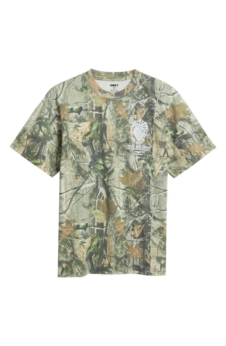Obey Garden Graphic T-Shirt, Alternate, color, Leaf Camo