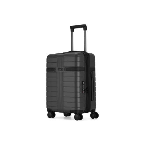 Bugatti Hamburg Hardside Carry-on Luggage With Expansion In Charcoal