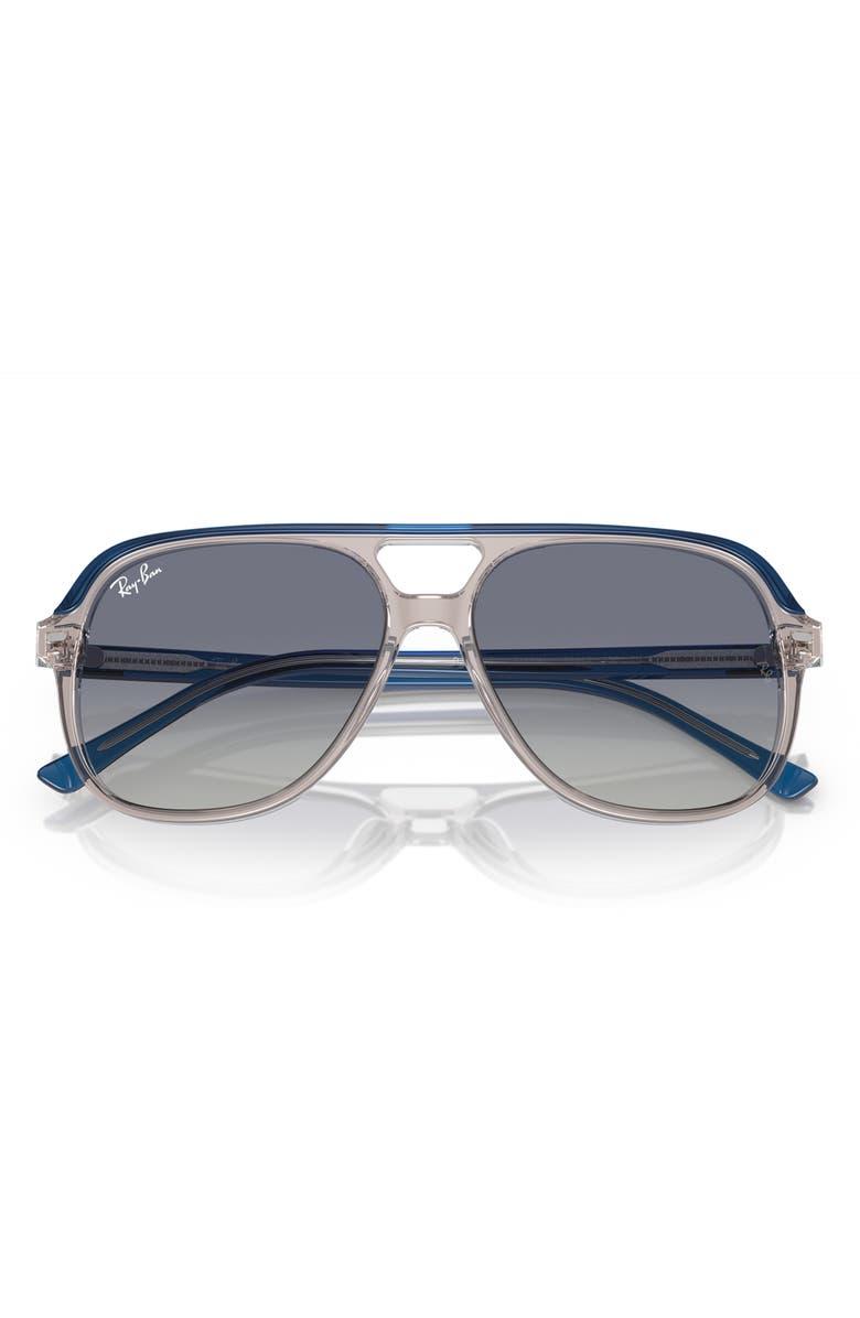 Ray-Ban Junior Bill 52mm Gradient Square Sunglasses, Alternate, color, Grey