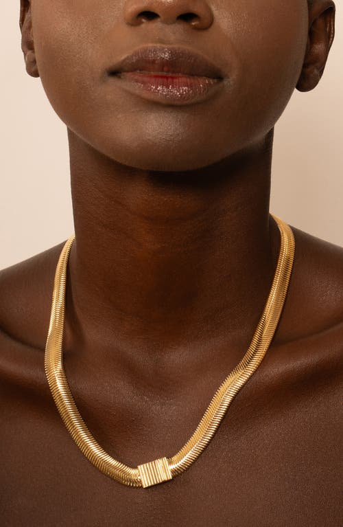 Ivi Los Angeles Liz Herringbone Chain Necklace