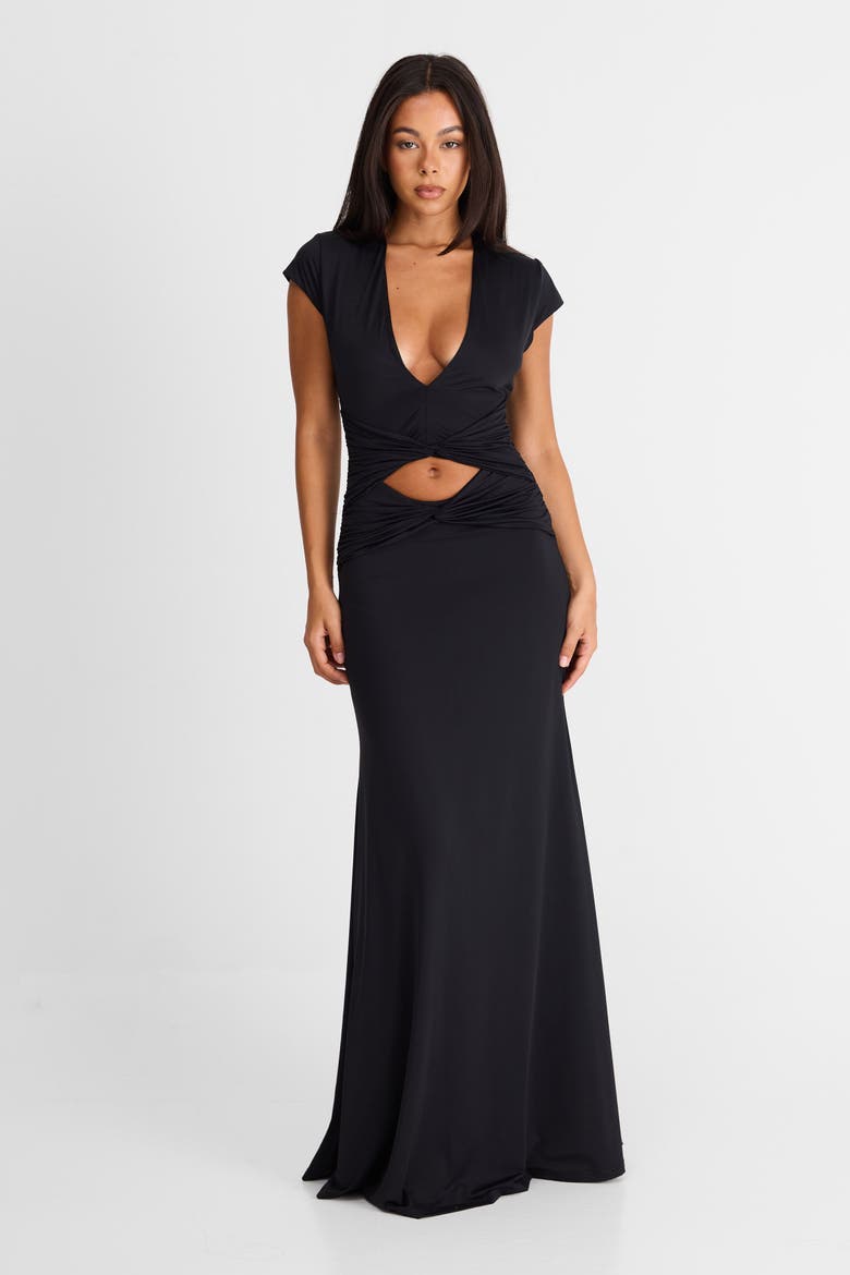 Arielle Maxi Dress, Alternate, color, Black