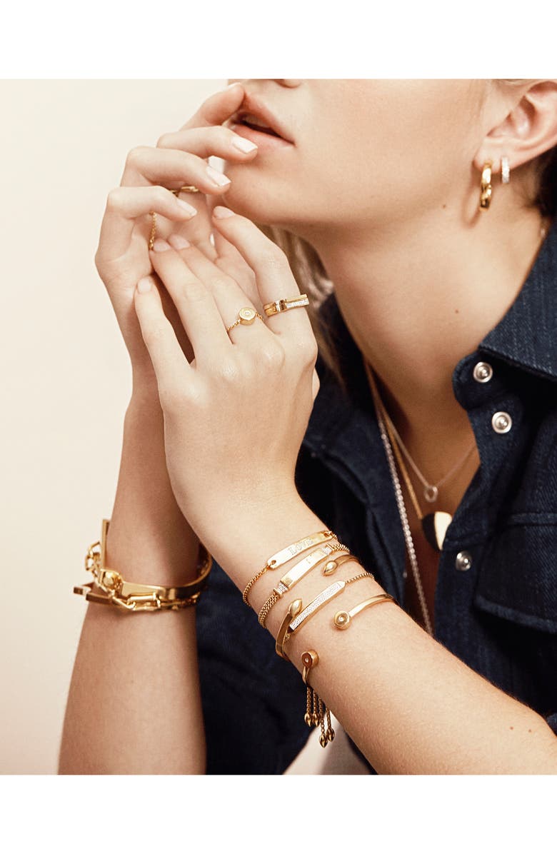 Monica Vinader Diamond Signature Ring, Alternate, color, Gold