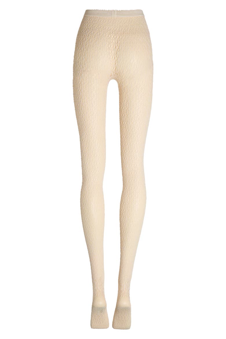 Daisy Net Tights, Alternate, color, BUTTERCREAM
