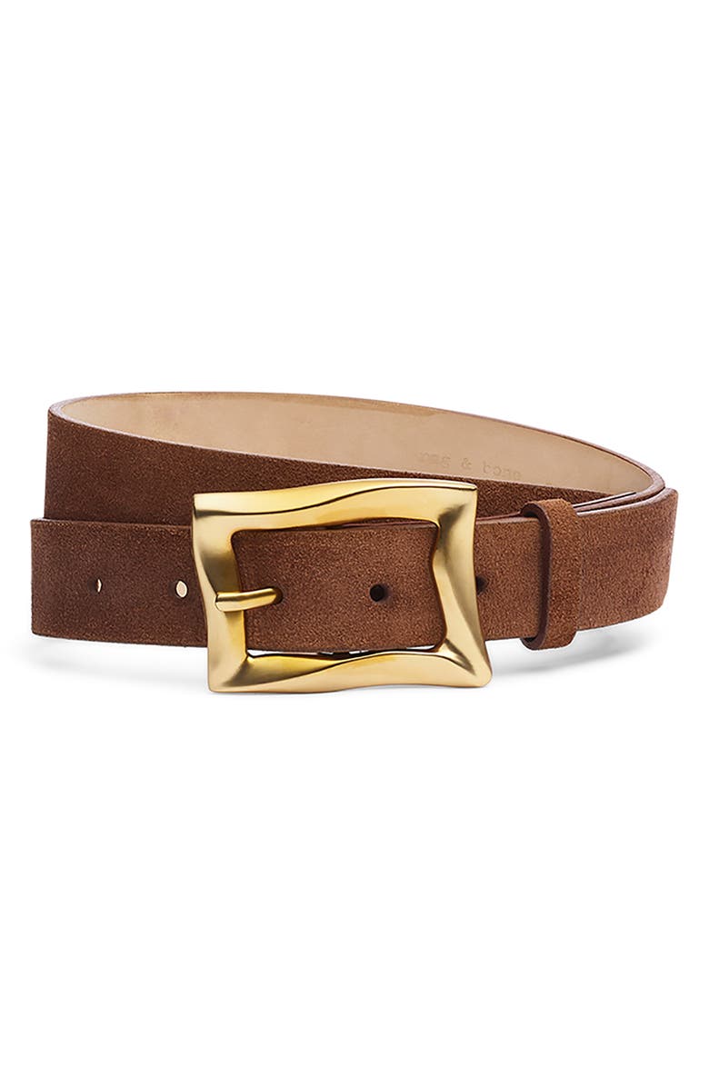 rag & bone Waverly Leather Belt, Main, color, Cntsd