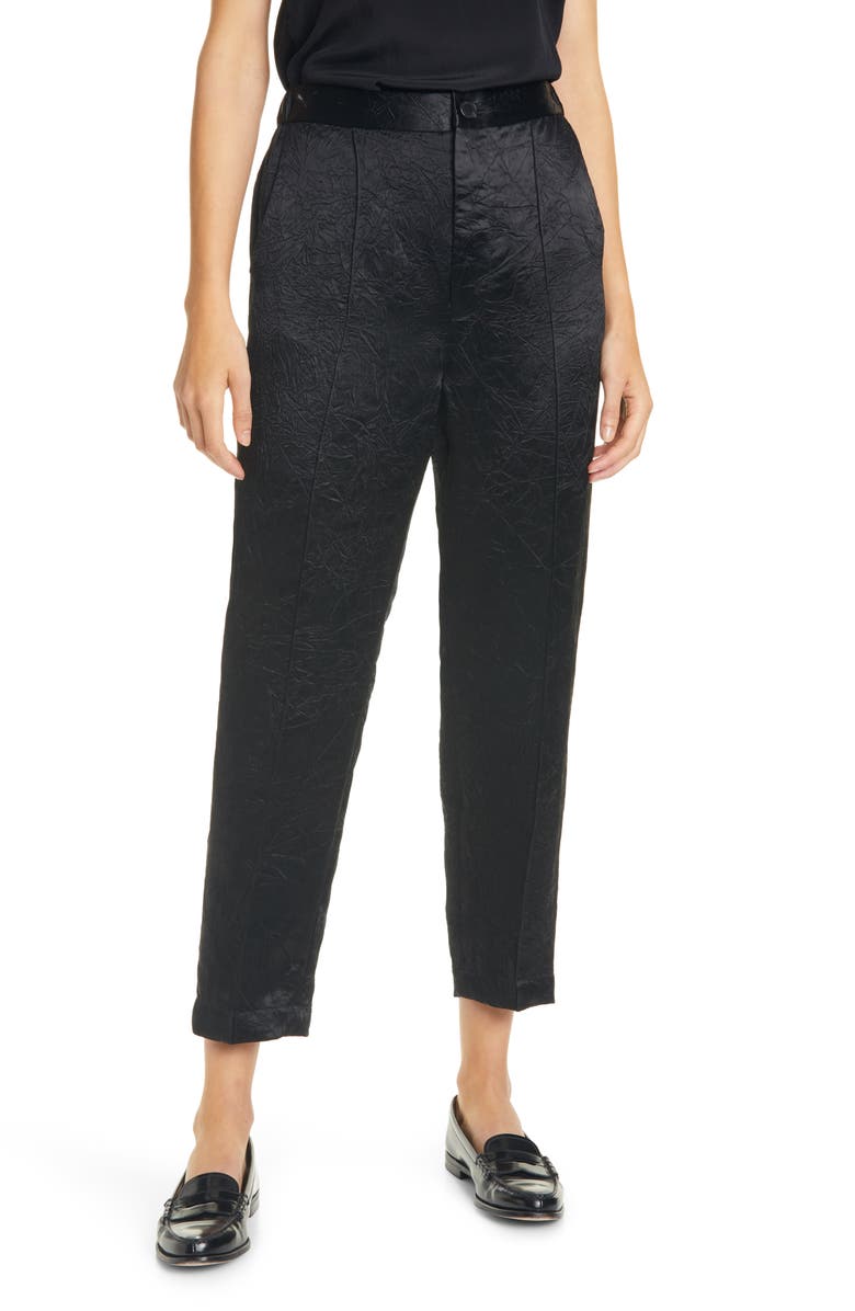 Rachel Comey Bergen Crinkle Satin Pants, Main, color, 