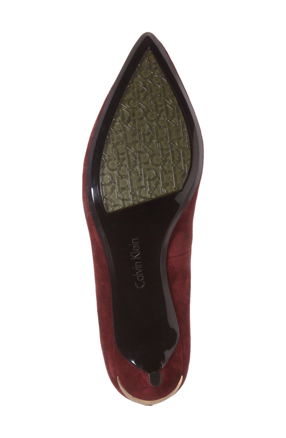Gabrianna Pump, Alternate, color, CABERNET SUEDE