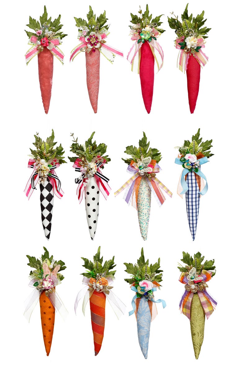 Mark Roberts Jeweled Embellished Carrots, Set of  12, Main, color, Multiple Colors