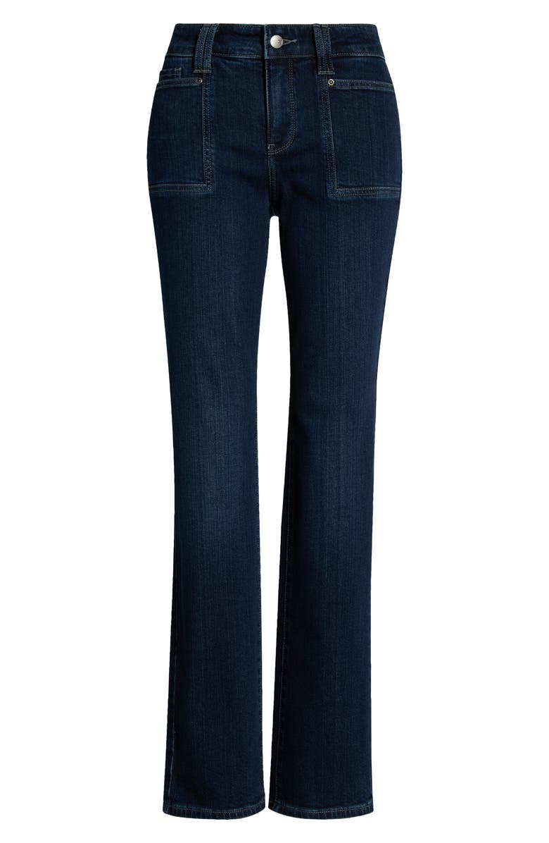 NYDJ Marilyn High Waist Patch Pocket Straight Leg Jeans, Alternate, color, Ink Skyline